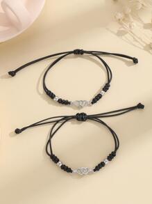 ATLVXJL 2入組/套時尚PU聚氨酯夜光心適合女士日常裝飾 - 彩色 - 查看 8