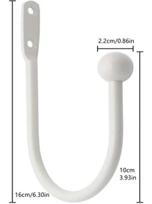 10pcs Curtain Holdback Set - White - View 7