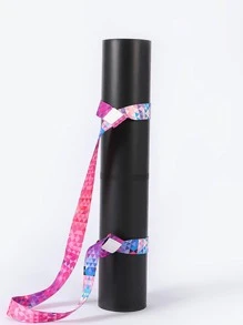 1 pieza Estera de yoga vacío con patrón floral con tira - Azul - Ver 6