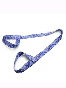 1 pieza Estera de yoga vacío con patrón floral con tira - Azul - Ver 1