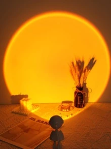 1 pieza Proyector de lámpara de puesta de sol proyección moderno para casa - Amarillo - Ver 2