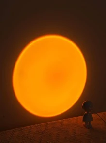 1 pieza Proyector de lámpara de puesta de sol proyección moderno para casa - Amarillo - Ver 3