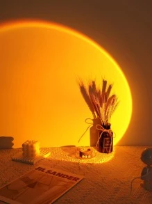 1 pieza Proyector de lámpara de puesta de sol proyección moderno para casa - Amarillo - Ver 4