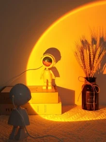 1 pieza Proyector de lámpara de puesta de sol proyección moderno para casa - Amarillo - Ver 6