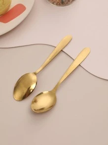 6pcs Coffee Spoon, Ice Cream Spoon, Dessert Spoon