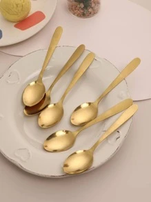 6pcs Coffee Spoon, Ice Cream Spoon, Dessert Spoon