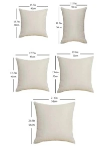 1pc Fan Print Cushion Cover, Modernist Flannelette Decorative Throw Pillow Case Without Filler For Sofa - Multicolor - View 6