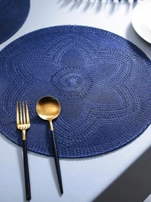 1 pieza Salvamanteles de tejido natural Boho Tapetes de mesa para interiores / exteriores, Lavable, Resistente al calor, Mantel individuales para mesa de comedor, para camping, festivales, bodas, fiestas