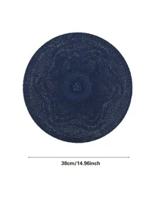 1 pieza Salvamanteles de tejido natural Boho Tapetes de mesa para interiores / exteriores, Lavable, Resistente al calor, Mantel individuales para mesa de comedor, para camping, festivales, bodas, fiestas