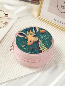 1入組長頸鹿圖案首飾盒 - 粉色 - 查看 3