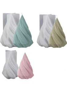 1 件几何设计 DIY 硅胶模具 - 白色 - 查看 4