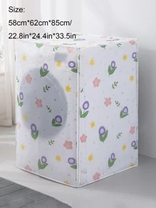 1pc Floral Pattern Washing Machine Cover