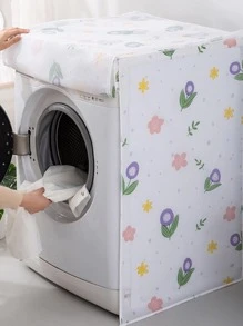 1pc Floral Pattern Washing Machine Cover