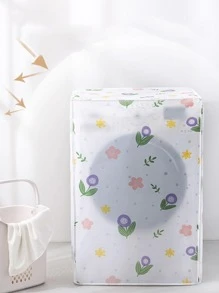 1pc Floral Pattern Washing Machine Cover