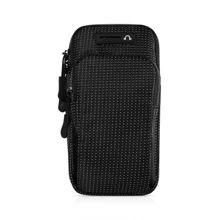 1 pieza Bolso de brazo de celular PVC con patrón de lunares - Negro - Ver 1