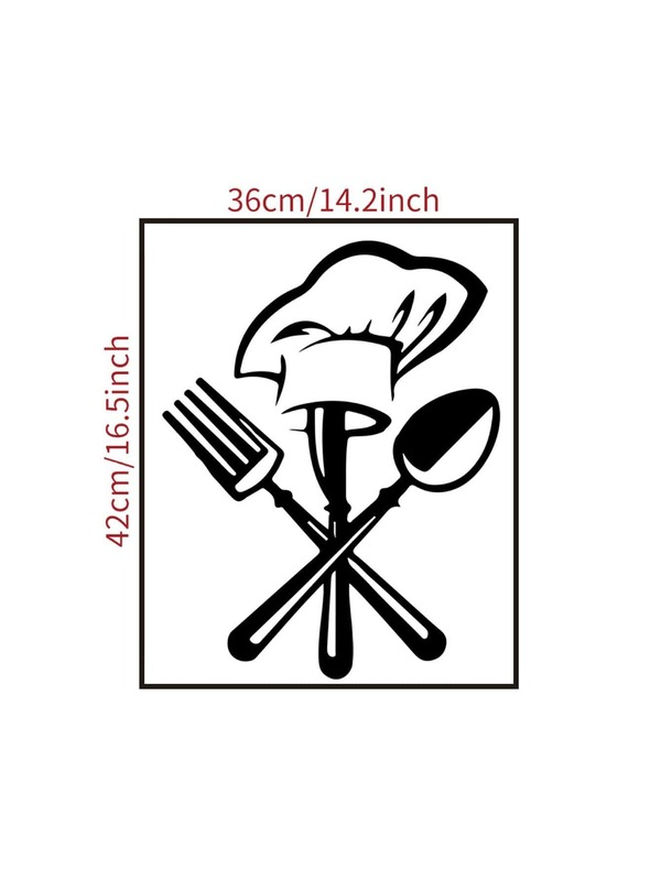 1pc Tableware Pattern Kitchen Sticker SHEIN USA