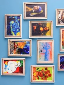 1 pieza Imán para frigorífico flor & con estampado de figura - Multicolor - Ver 2