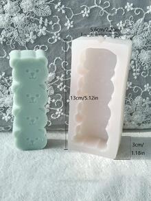 Khuôn Silicon, Thiết Kế Gấu Hiện Đại Tự Làm Khuôn Silicon Cho Gia Đình - trắng - Xem 4