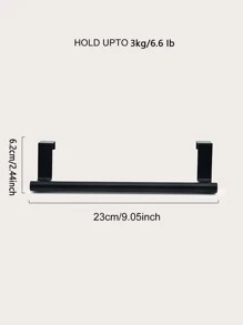 1pc Retractable Hanger, Towel Rack, Rag Rack, Shelf Hanger, Cabinet Door Hanging Organizer, Towel Stand Rack, Stainless Steel Bathroom Towel Holder, Kitchen Accessories