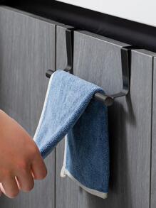 1pc Retractable Hanger, Towel Rack, Rag Rack, Shelf Hanger, Cabinet Door Hanging Organizer, Towel Stand Rack, Stainless Steel Bathroom Towel Holder, Kitchen Accessories