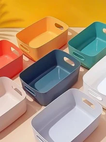 7pcs PP Desktop Storage Basket - Multicolor - View 1