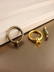4pcs/set Zinc Alloy Hanging Door Handle, Modern Solid Color Drawer Knob For Household - Bronze - View 7