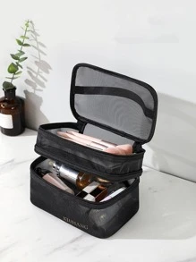 1入組多層洗漱包 - 黑色 - 查看 4