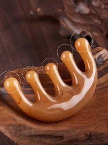 1 pezzo Pettine da massaggio portatile per cura del corpo, adatto per viaggio, all'aperto, sport, ufficio, scuola, fermagli per capelli, accessori per capelli