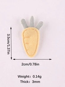 5 miếng dán thiết kế cà rốt bằng sắt - Nhiều màu - Xem 7