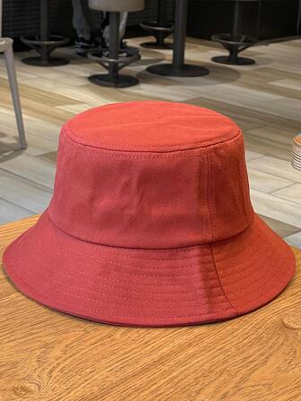 女式素色休閒漁夫帽適合日常生活