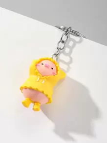 1pc Cute Pig Shaped Keychain, Bag Charm, Best Friends Gift Car Accessories School Cartoon