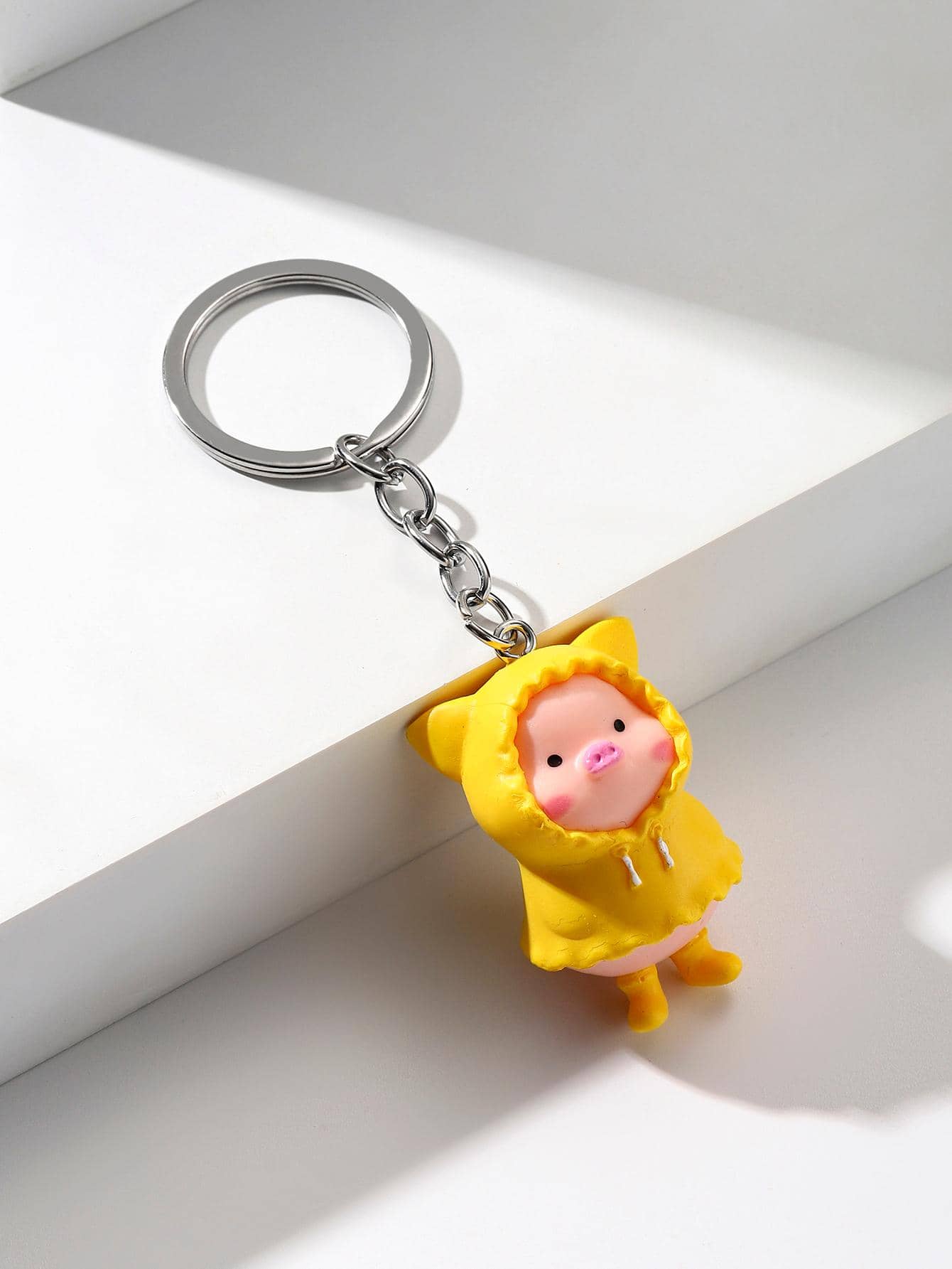 1pc Cute Pig Shaped Keychain, Bag Charm, Best Friends Gift Car Accessories School Cartoon