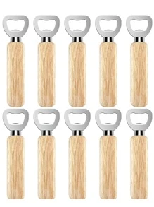 10 cái khui bia bằng gỗ - Nhiều màu - Xem 1