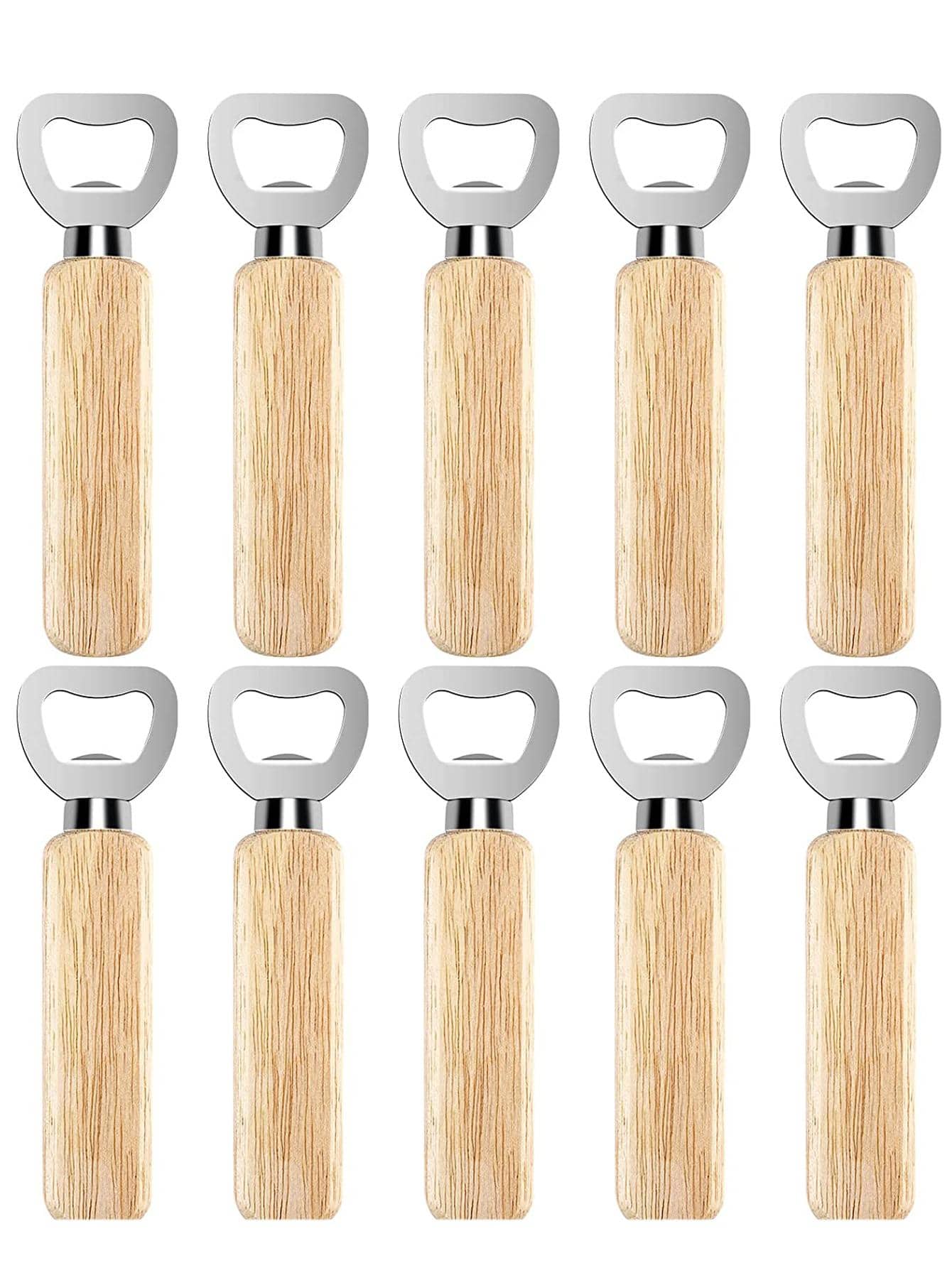 10 cái khui bia bằng gỗ - Nhiều màu - Xem 1