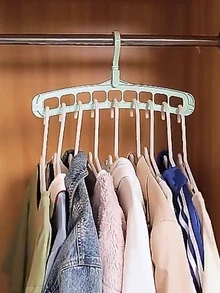 1入組9孔衣架 - 綠色 - 查看 1