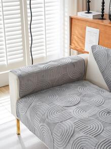 1入组幾何設計沙發墊現代滌綸防水防滑沙發套家居四季皆宜 - 灰色 - 查看 5