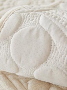 1pc Geometric Design Sofa Pad, Modern Polyester Waterproof Non-slip Towel Cover For Sofa, Home, All Season - Beige - View 8