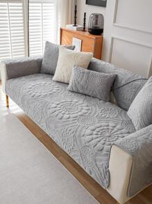 כרית ספה בעיצוב גיאומטרי 1 יחידה, כיסוי מגבת מונע החלקה פוליאסטר מודרני לספה, בית, כל העונה - Xám - Xem 1