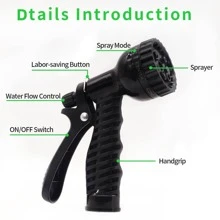 2pcs Garden Watering Gun - Black - View 7