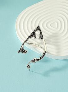 1pc Elf Design Ear Wrap - Antique Silver - View 2