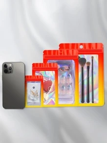 10pcs Holographic Storage Bag - Red - View 1