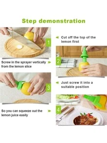 3pcs Lemon Juice Squeeze Spray - Green - View 5