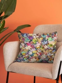 כיסוי כרית בתבנית עלי מייפל ללא מילוי, כיסוי כרית דקורטיבי פלנל מודרני לסלון, עיצוב הבית - Nhiều màu - Xem 3