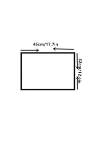 1pc Fabric Placemat, Modern Geometric Embroidery Two Tone Table Mat For Home - Black and White - View 7