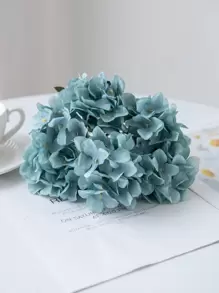 1支/3支仿真绣球花束，假花植物，房间装饰，秋季装饰，花园秋季装饰，餐桌摆件，生日派对装饰，婚礼花束，新娘花束，家居装饰，餐厅，卧室，窗台装饰，花瓶装饰，情人节礼物，新年装饰，户外花园，返校季，情人节，毕业礼物 - 藍色 - 查看 4