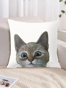 1 Họa Tiết Mèo Đệm Không Chất Độn, Vải Hiện Đại Trang Trí Ném Gối Cho Gia Đình - Nhiều màu - Xem 4