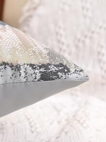 Miater 1入組幾何提花人造絲枕套 - 彩色 - 查看 3