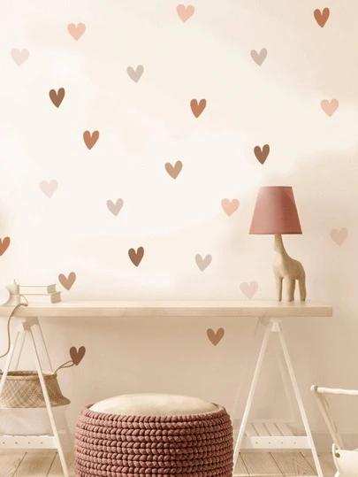 36 件卡哇伊墙贴适用于儿童房儿童房婴儿房墙壁装饰 DIY 艺术贴花可爱女孩男孩卧室墙壁壁画自粘乙烯基墙纸防水可移除，贴纸，墙面装饰，乙烯基贴花用于家居装饰，春季装饰品让您的家焕然一新，拉玛装饰贴纸礼物生日毕业，墙面装饰，贴纸，墙贴，房间装饰，家居装饰，壁纸