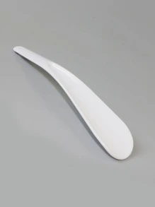 1入組湯匙設計白色便攜塑膠時尚配件適用於高跟鞋 - 白色 - 查看 1