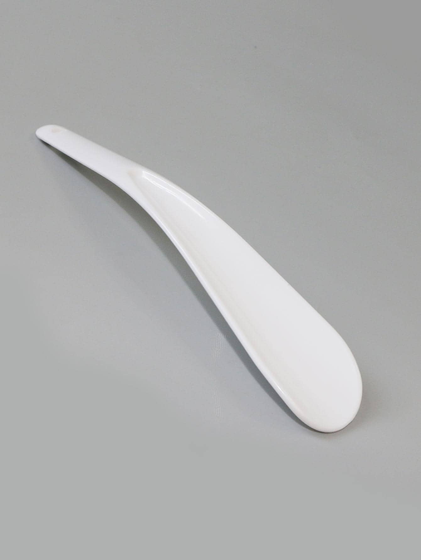 1入組湯匙設計白色便攜塑膠時尚配件適用於高跟鞋 - 白色 - 查看 1